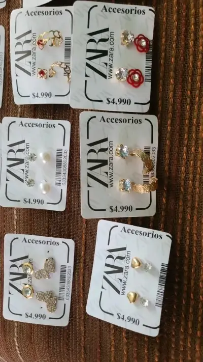 Set de aros variados Zara para mujer - miniatura 4