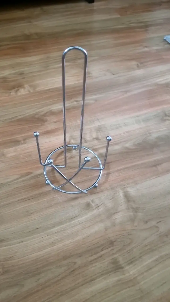 Portarrollos metálico cromado para toalla nova