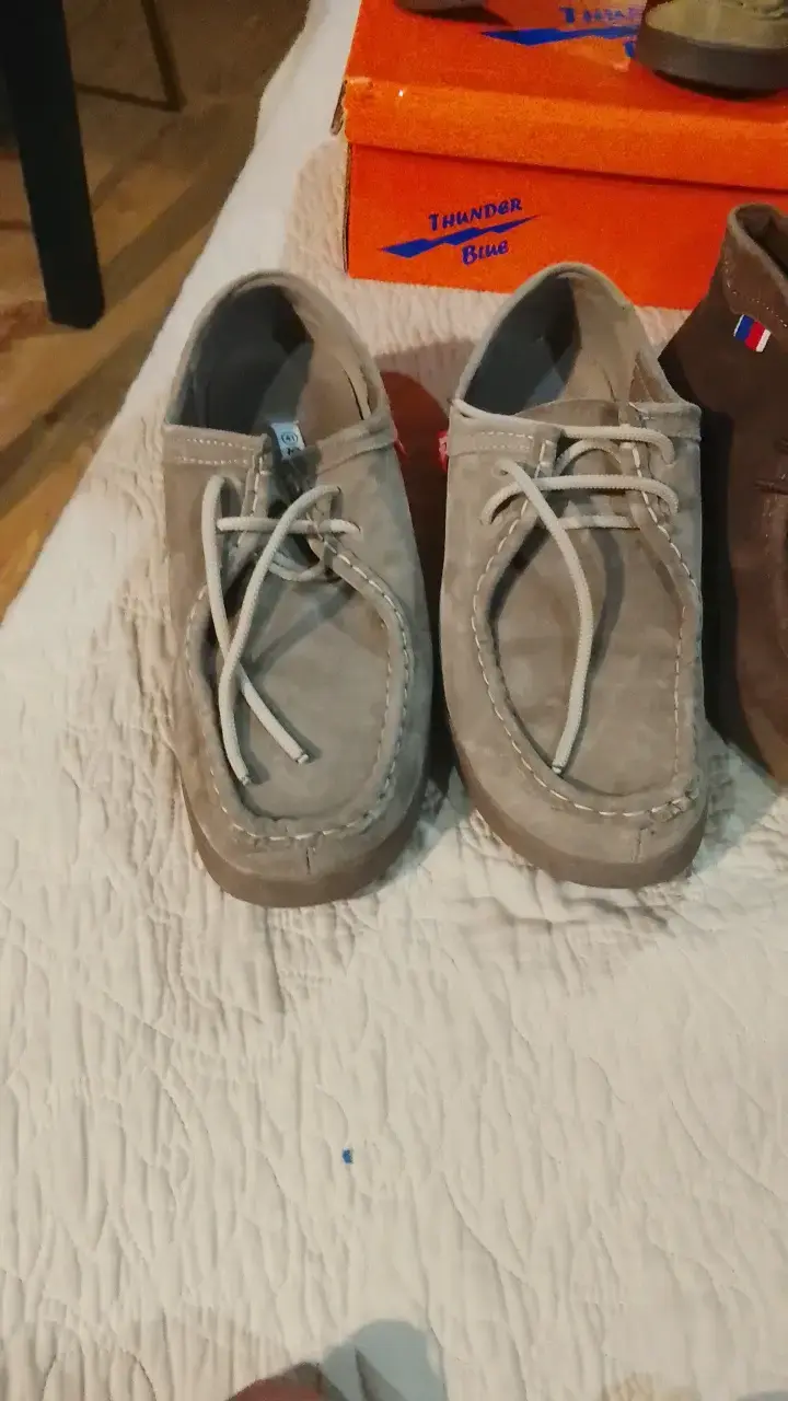 Zapatos de gamuza Thunder Blue para hombre - 3