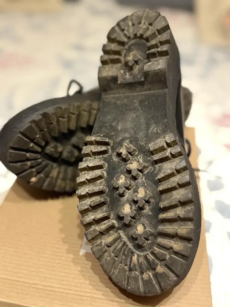 Zapatos de cuero richato negro Romano talla 38 - 4