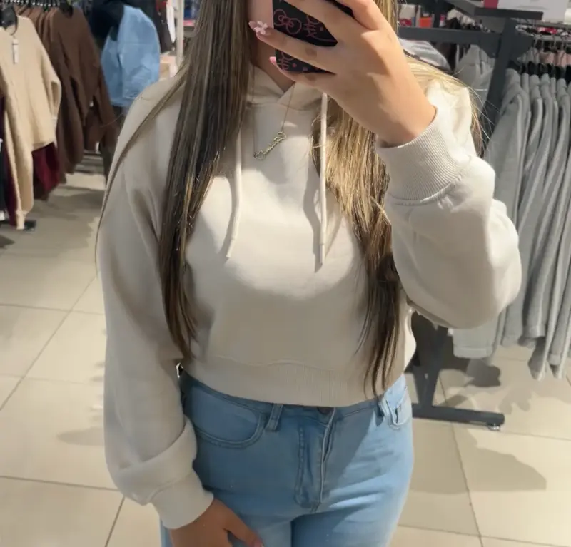 Polerón beige talla S - 1