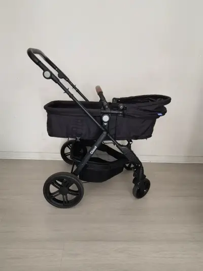 Coche de bebé Infanti Cloud negro con manillar ajustable - miniatura 5