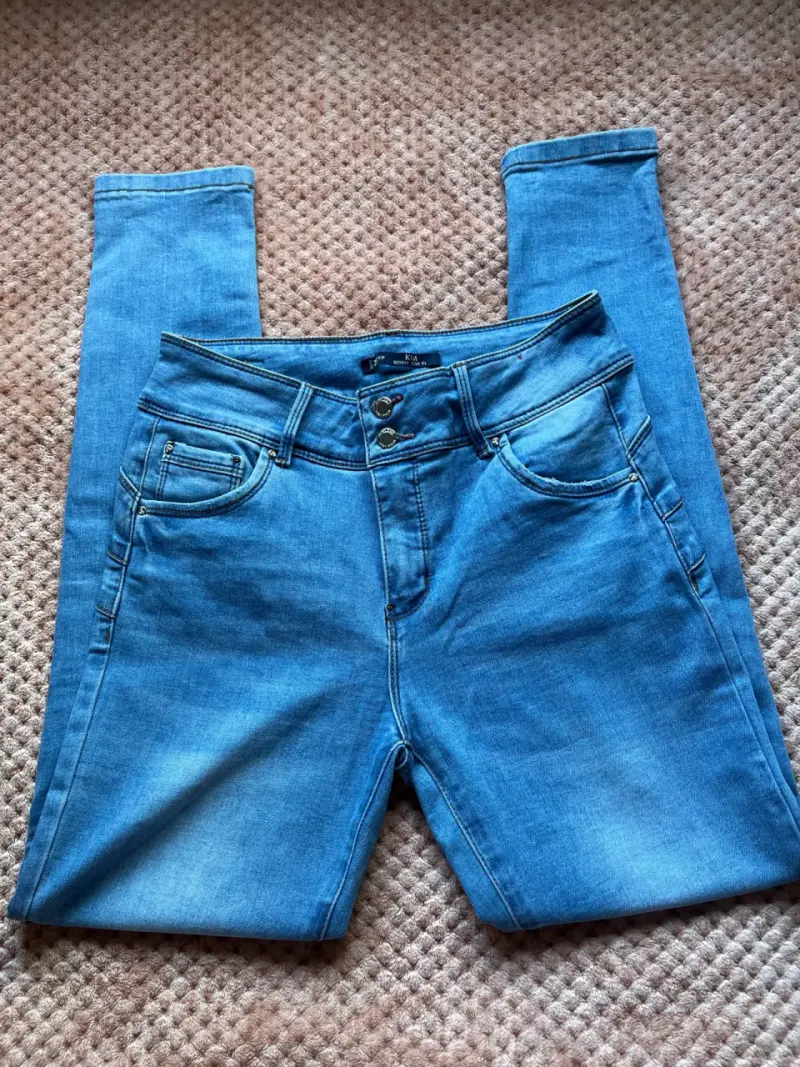 Jeans Skinny Azul Mujer Talla 38 - 2
