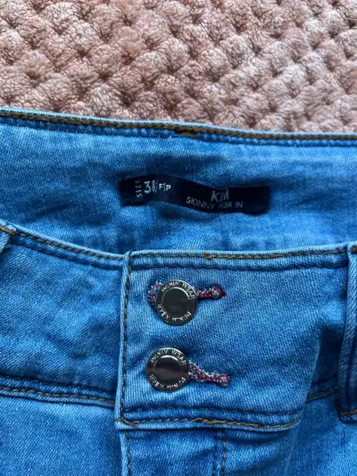 Jeans Skinny Azul Mujer Talla 38 - miniatura 3