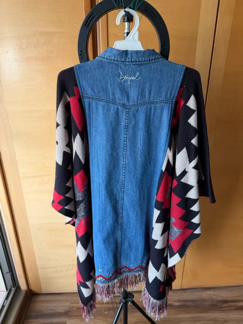 Chaqueta de mezclilla con poncho Desigual - 2