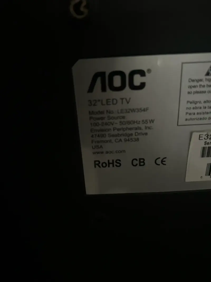 Televisor LED AOC 32 pulgadas modelo LE32W354F - 3