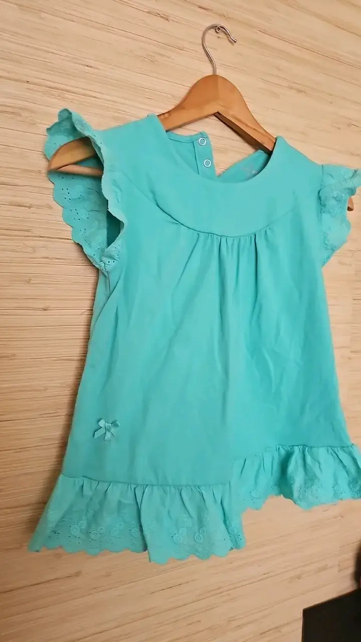 Polera  verde agua para niña Limonada - 3