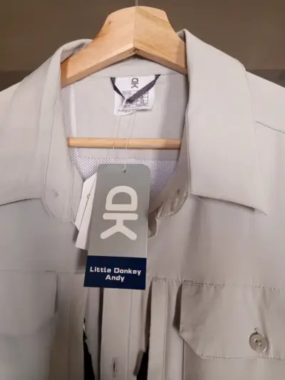 Camisa de hombre beige Little Donkey Andy - miniatura 4