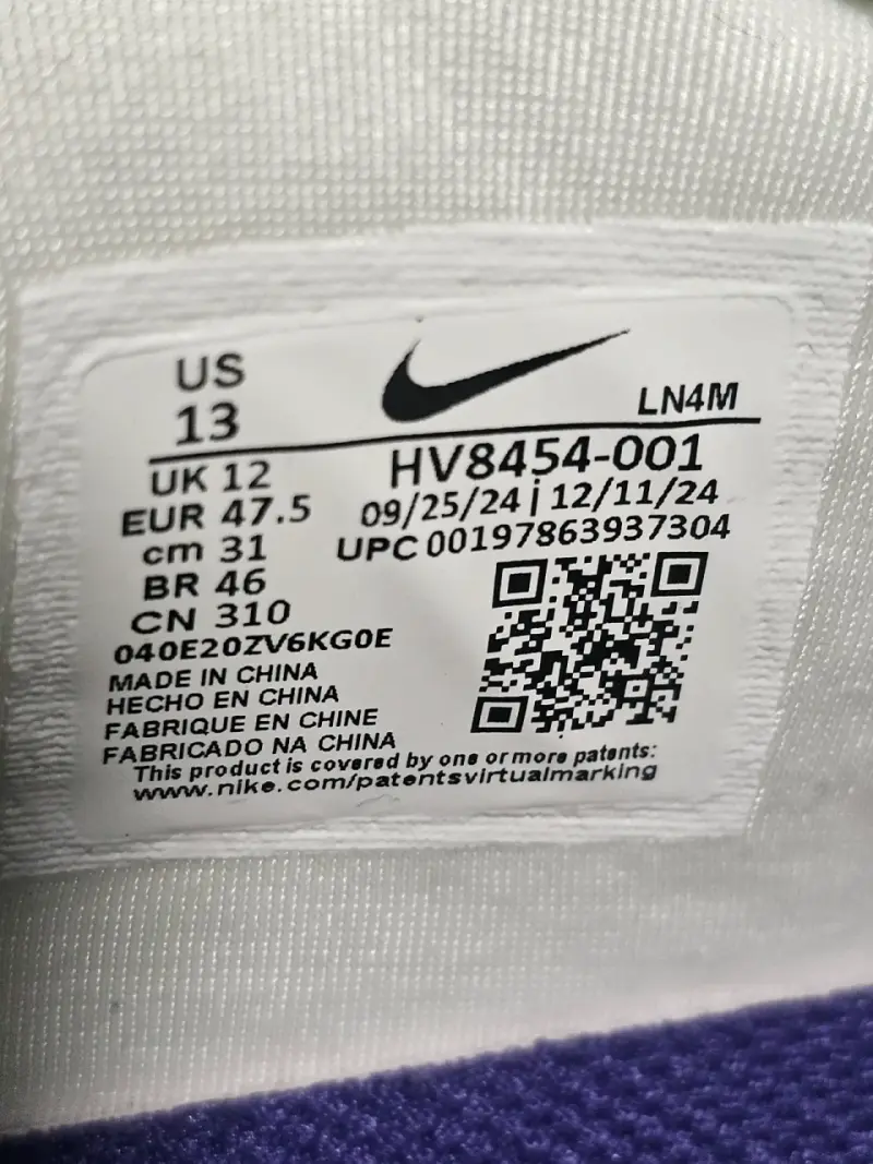 Zapatillas deportivas Nike Lebronblancas y moradas - 6