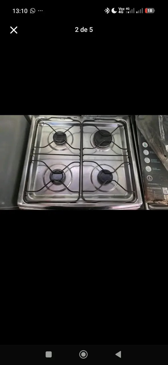 Cocina a gas Mademsa 4 quemadores con horno - 2
