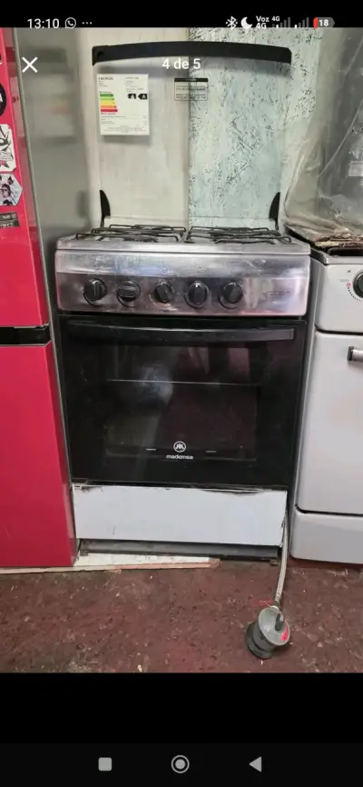 Cocina a gas Mademsa 4 quemadores con horno - miniatura 3