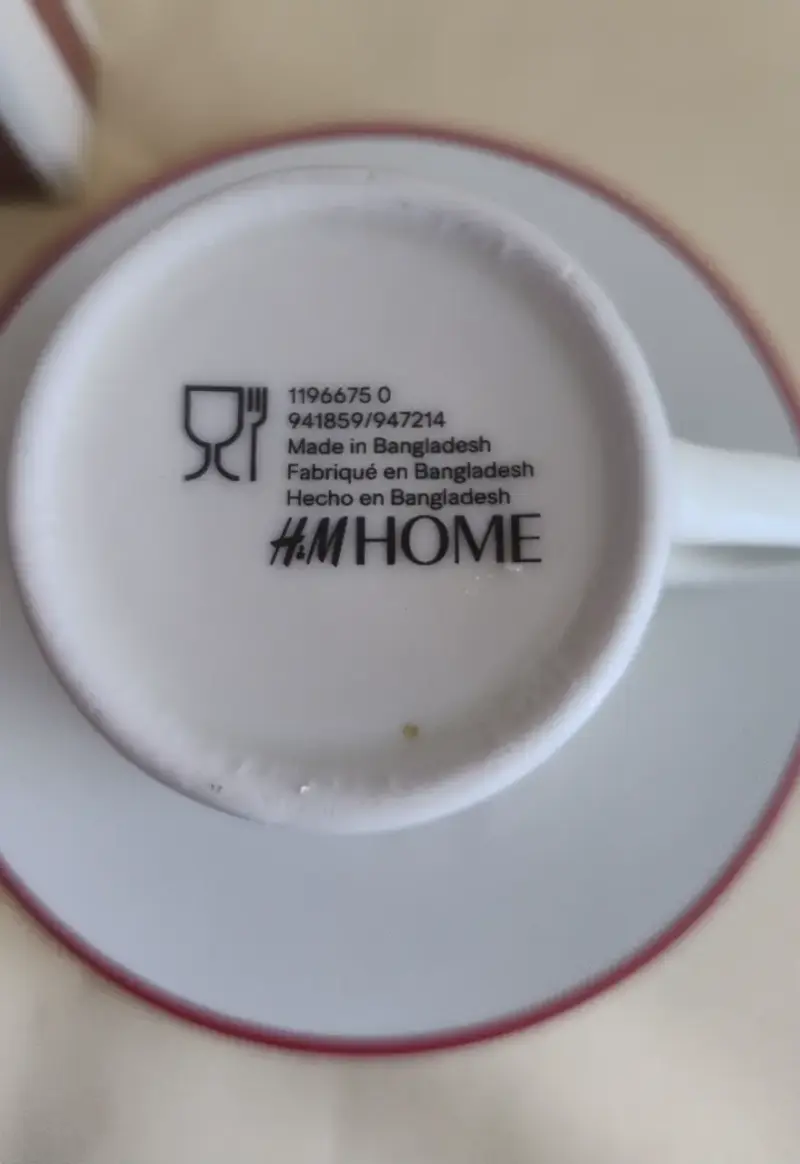 Set de Tazas de Espresso con Platillos Decorativos - 6