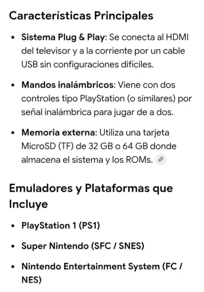 Consola Game Stick Lite 4K con Mandos Inalámbricos - miniatura 2