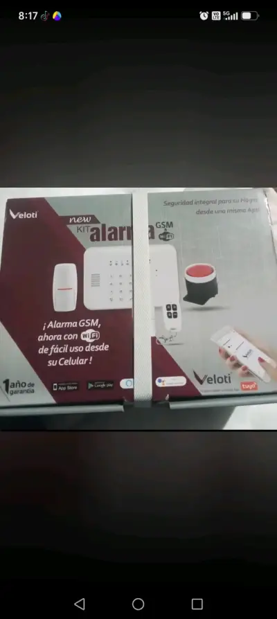 Kit de Alarma GSM WiFi Veloti para Hogar - miniatura 1