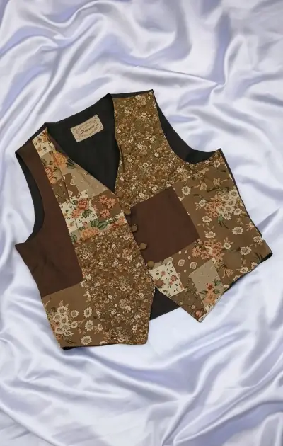 Vest  vintage patchwork - miniatura 1