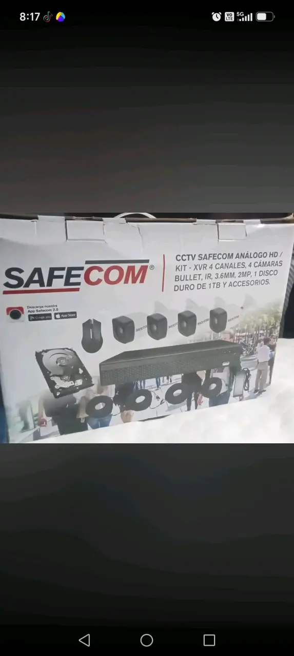 Kit de Alarma GSM WiFi Veloti para Hogar