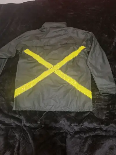 Traje de lluvia impermeable con cintas reflectantes - miniatura 4