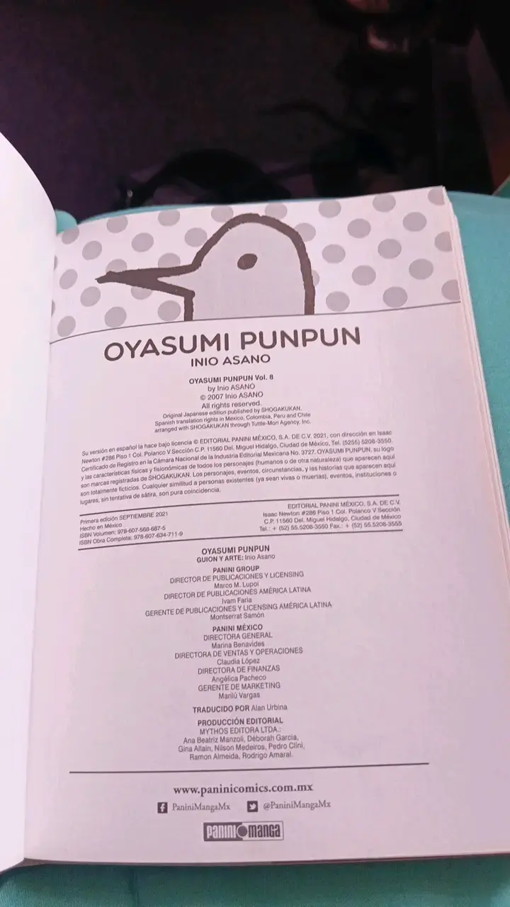 Manga Oyasumi Punpun Vol. 8 de Inio Asano - 2
