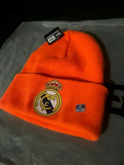 Gorro de lana naranja Real Madrid - miniatura 1