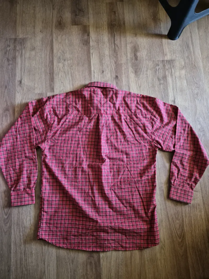 Camisa de huaso a cuadros roja talla M. - 2
