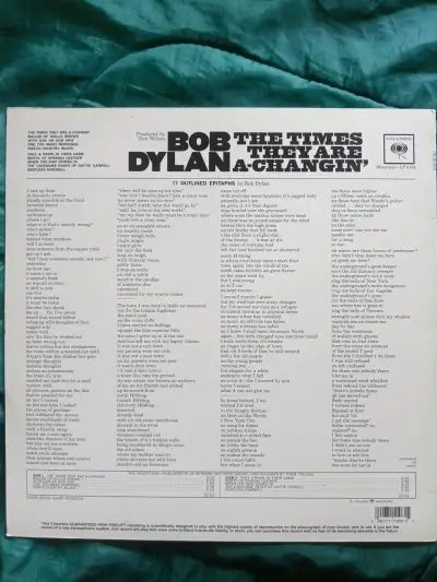 Vinilo Bob Dylan The Times They Are A-Changin' - miniatura 2