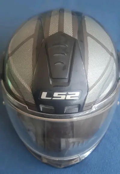 Casco de Moto LS2 Negro con Visera - miniatura 1