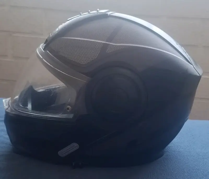 Casco de Moto LS2 Negro con Visera - 3