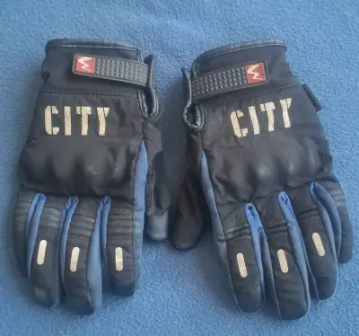 Guantes de moto Madbike City negros - miniatura 1