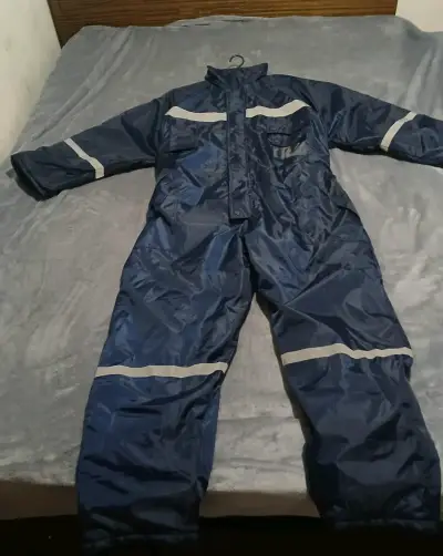 Overol impermeable azul con reflectantes - miniatura 1