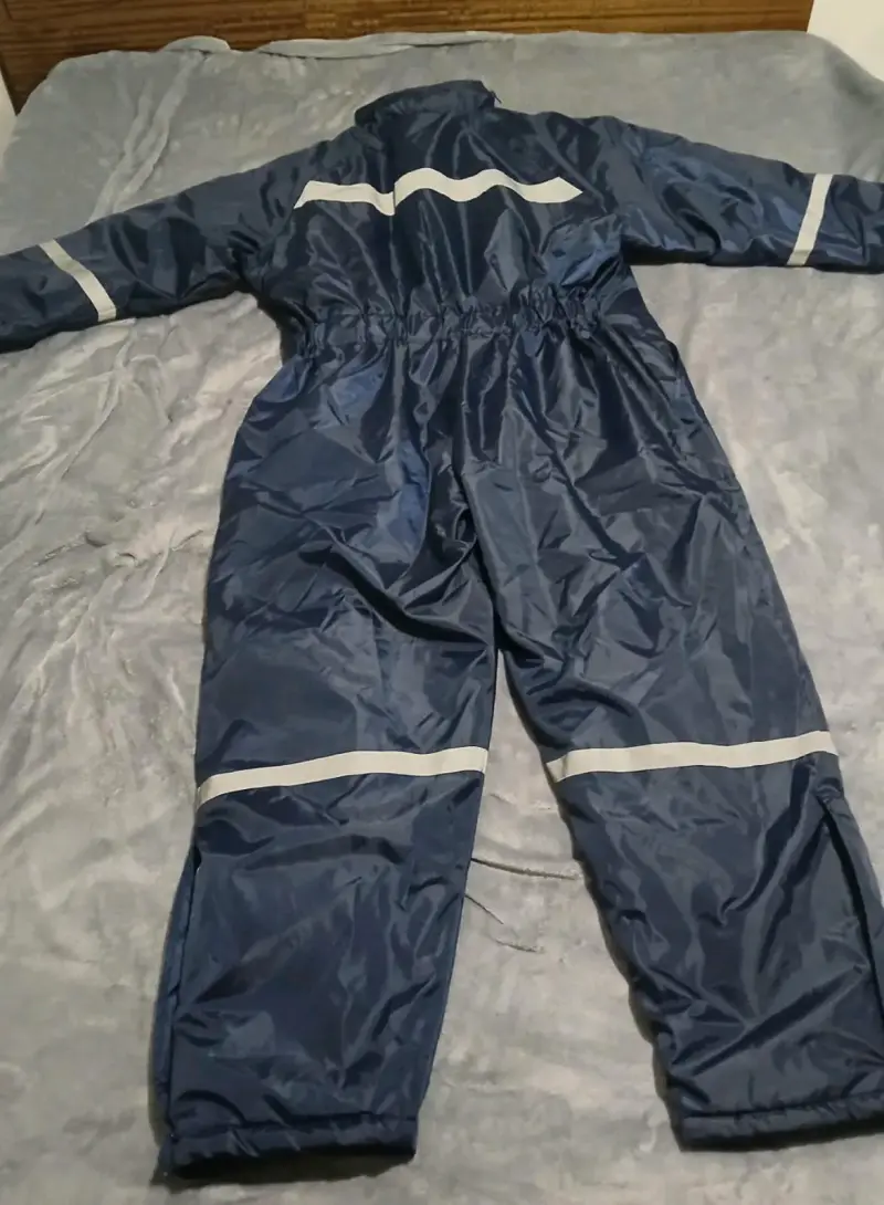 Overol impermeable azul con reflectantes - 2