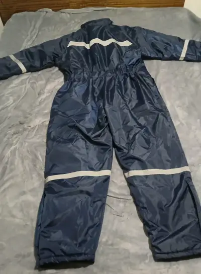 Overol impermeable azul con reflectantes - miniatura 2