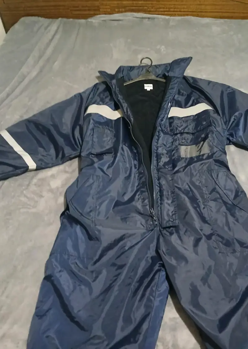 Overol impermeable azul con reflectantes - 3