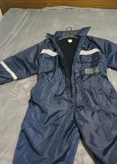 Overol impermeable azul con reflectantes - miniatura 3