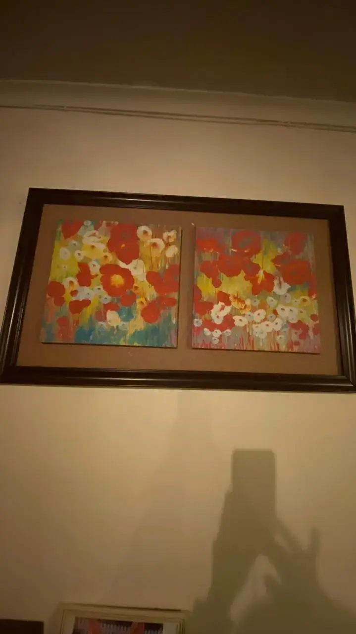 Cuadro decorativo con flores coloridas