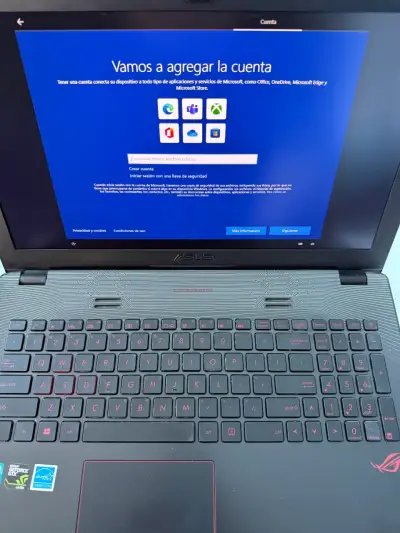 Laptop ASUS ROG GL552VW para gaming con cargador - miniatura 5