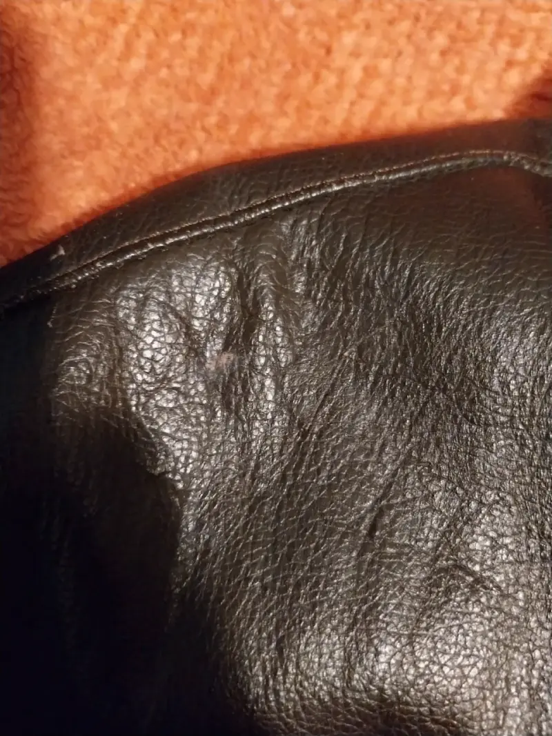 Chaqueta de cuero marrón para hombre - 2