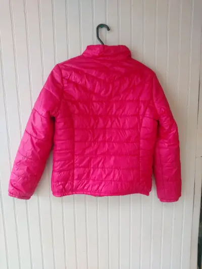 Chaqueta acolchada rosa para mujer - miniatura 2