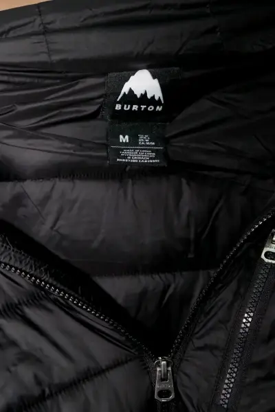 Chaqueta acolchada negra Burton con capucha - miniatura 3