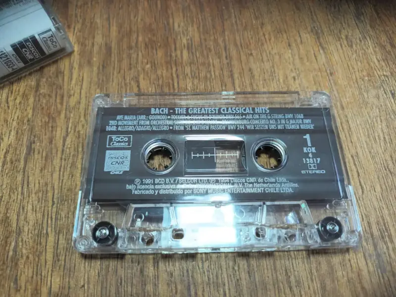 Cassette música Bach The Greatest Classical Hits - 4