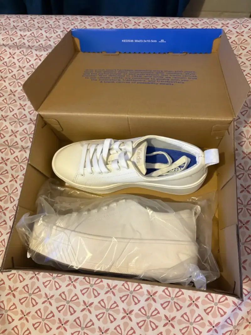 Zapatillas blancas de cuero Keds - 1