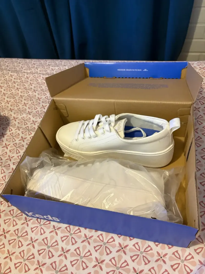 Zapatillas blancas de cuero Keds - 3