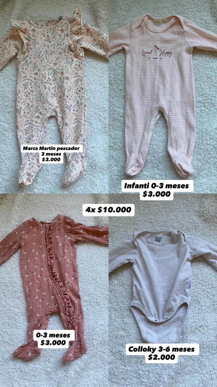 Lote de ropa para bebé 0-6 meses varias marcas - 1