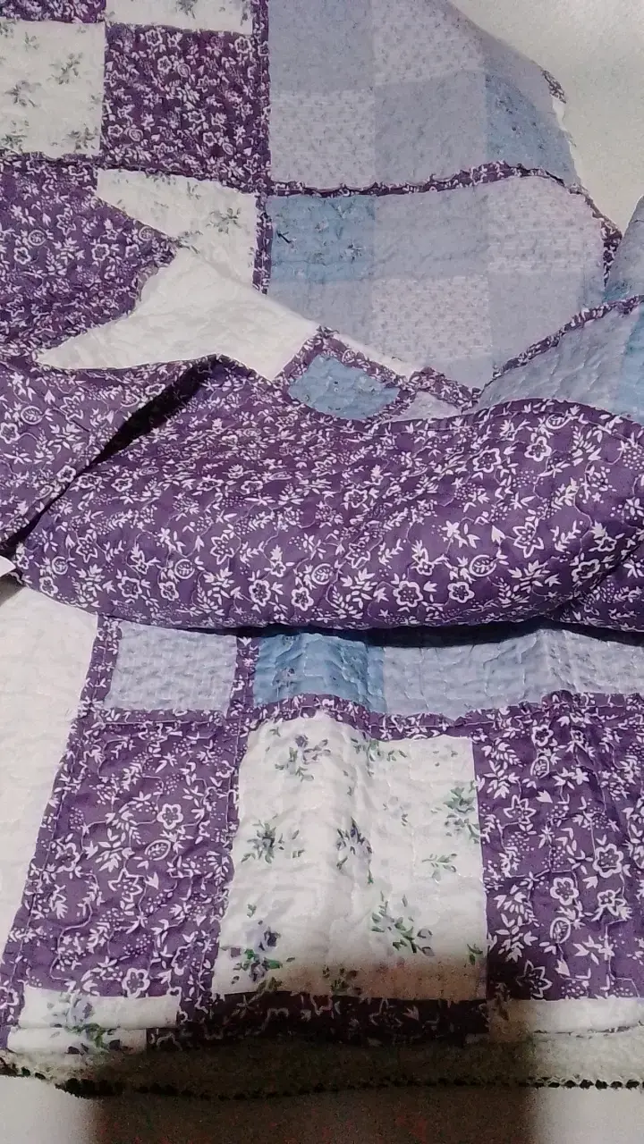 Quilt Patchwork Doral 2 Plazas Floral - 3