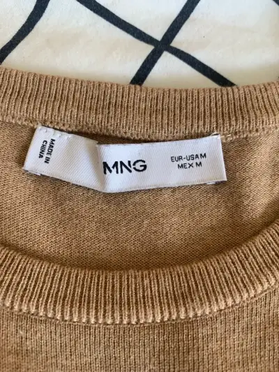 Suéter Beige MNG para Mujer Talla M - miniatura 3