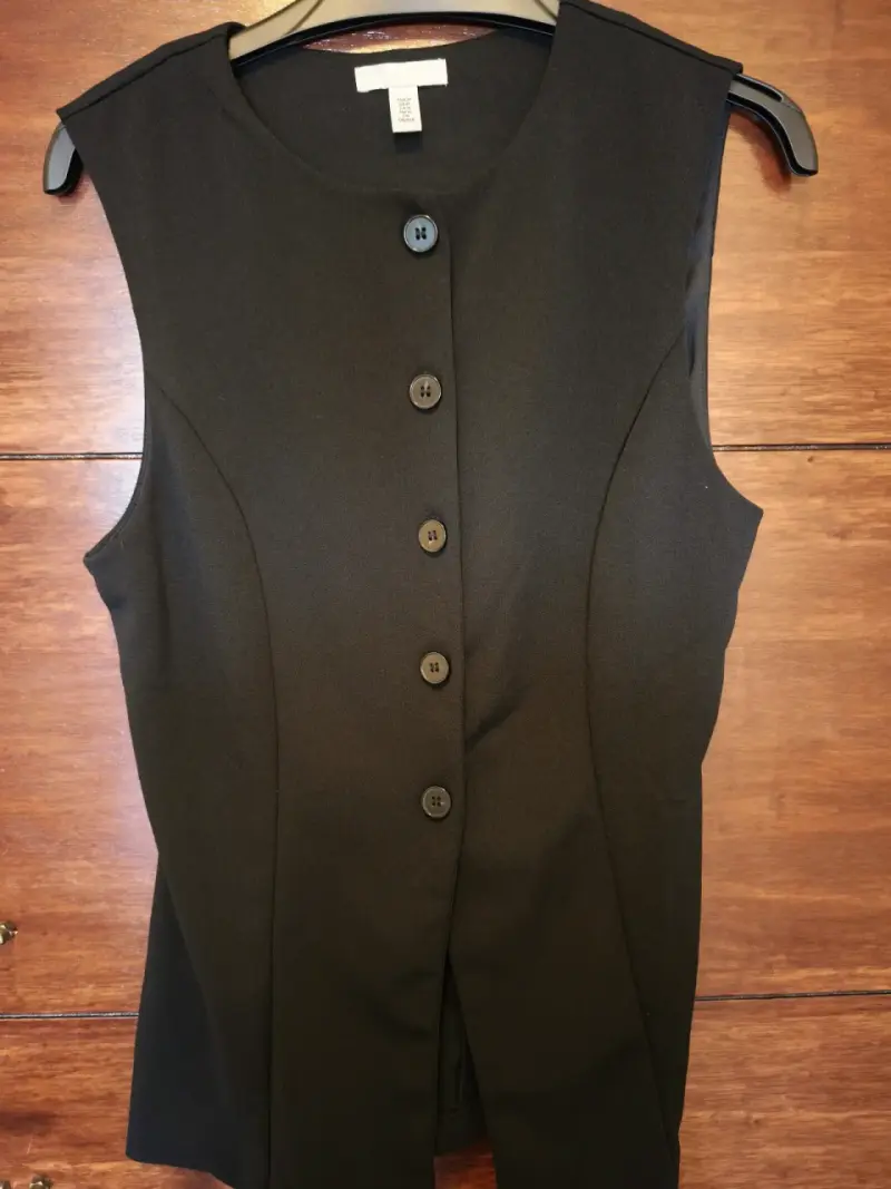 Chaleco sin mangas negro H&M talla M - 4
