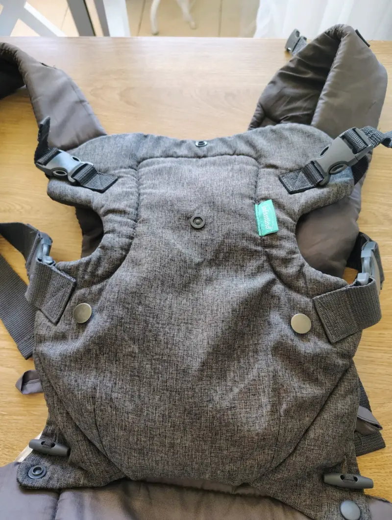 Mochila portabebés ergonómica gris 4 en 1 - 2