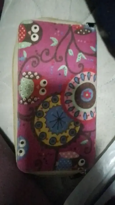 Billetera con diseño de búhos colorida - miniatura 1