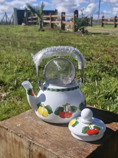 Juego de ollas esmaltadas con diseño floral - miniatura 5