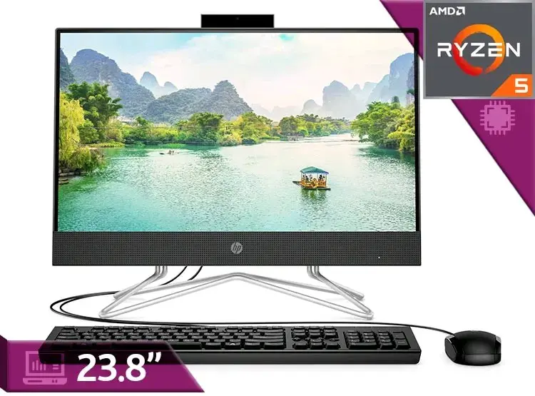 Computador All-in-One HP 24-DD0020LA Ryzen 5 - 3