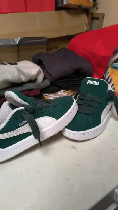 Zapatillas verdes Puma para hombre - miniatura 3